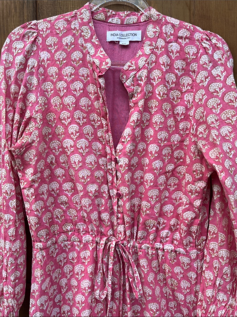 Emerson Fry Pink Printed Long-Sleeve Maxi Dress - Picture 3 of 6